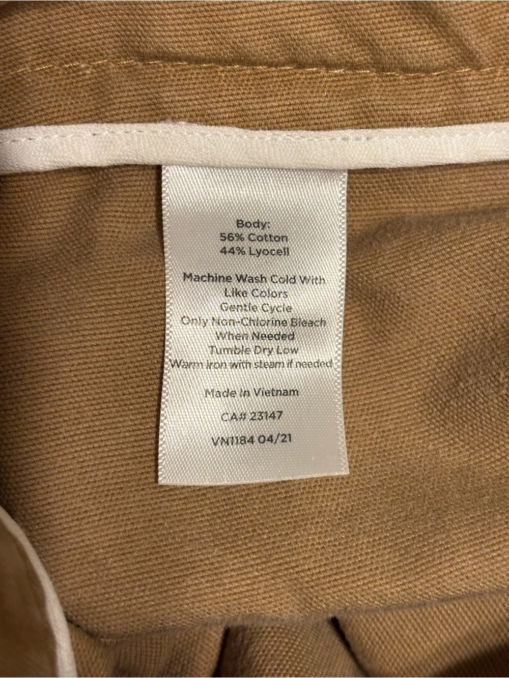 Talbots Slim Cargo Pants Womens 14 Tan Utility Cropped Ankle Pants Lyocell Blend - Picture 4 of 10